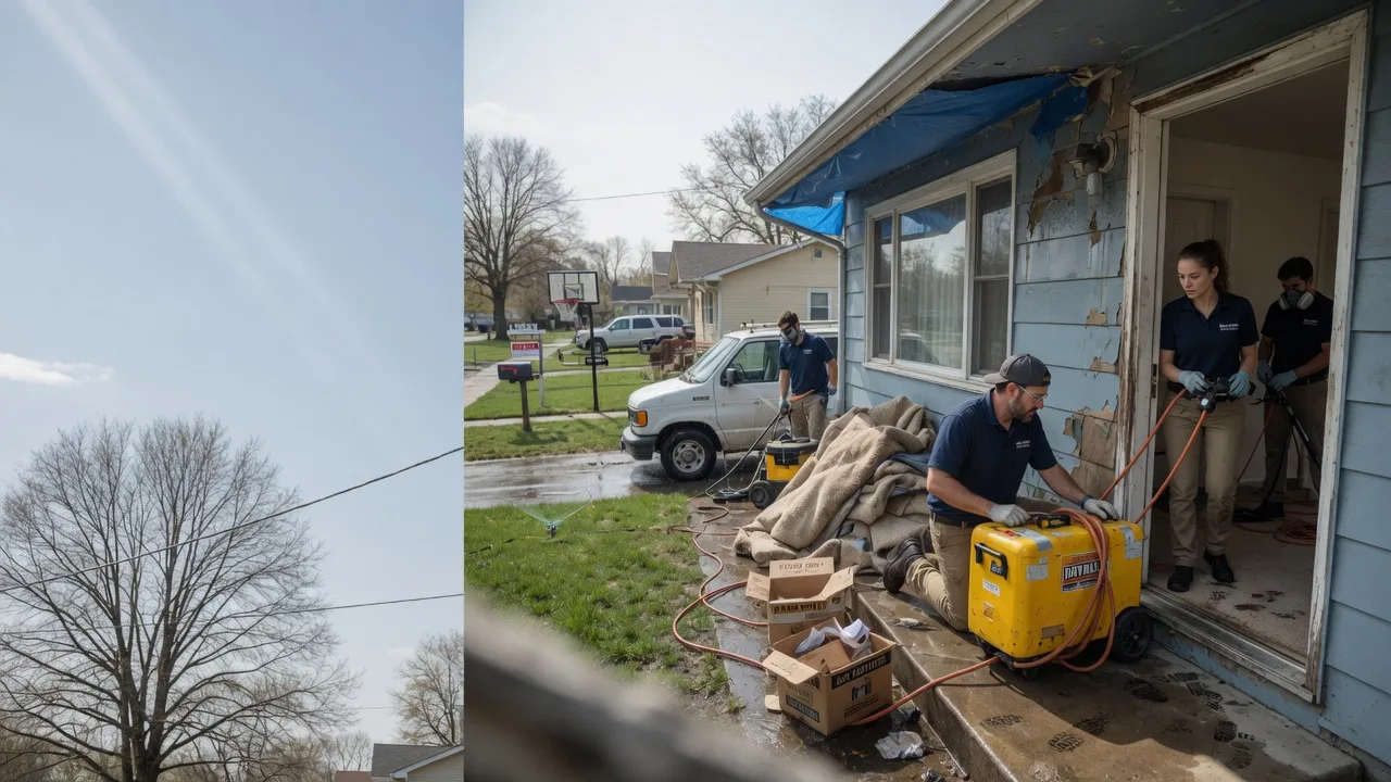 Basement Flood Cleanup in Bison, KS near me